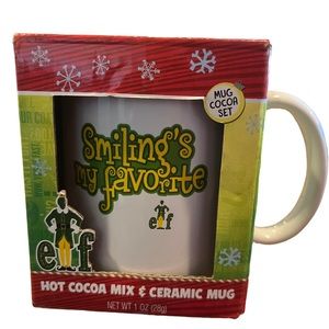 Elf Mug “ Smiling’s my Favorite”, Christmas, Holidays